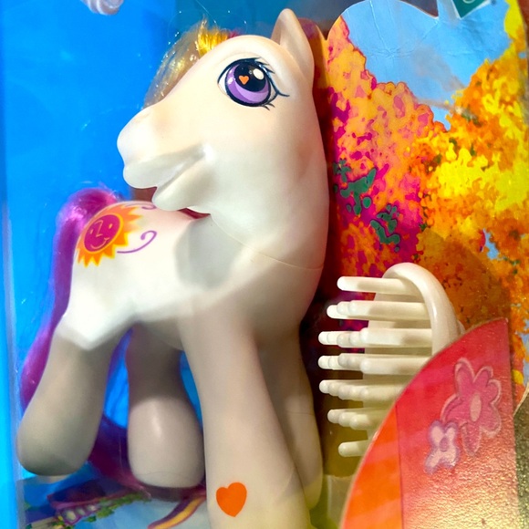 MY LITTLE PONY G3 VTG 2002 SUNNY DAZE PONY FIGURE & BRUSH ORIGINAL PACKAGE - Picture 9 of 14